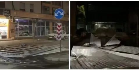 Stuhi e fortë me erë dhe reshje godet Kumanovën