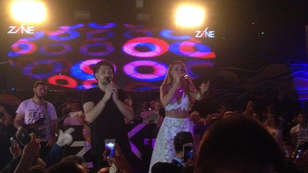 Elvana Gjata with Bruno concert at Zone Club (Prishtina) 2015