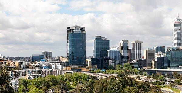 Perth (AU), View from Kings Park
