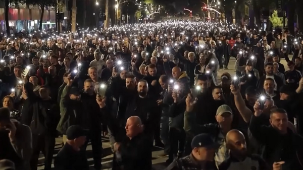 17 April 2026 Democratic Party protest in Tirana, Albania