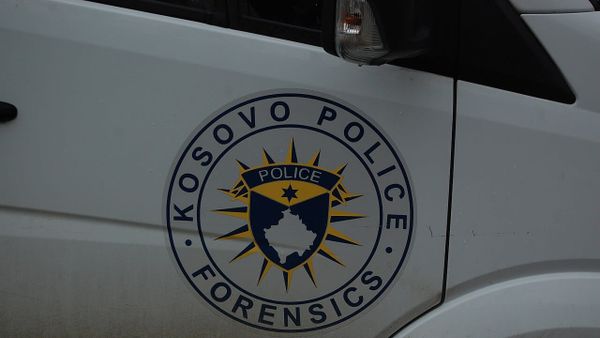 Pristina police forensics vehicle
