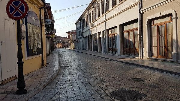 A street in Shkodër, Albania