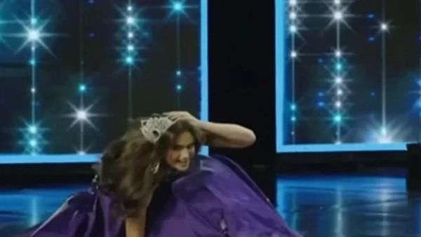 Ish-Miss USA rrëzohet dy herë në skenë, reagimi i saj bëhet viral