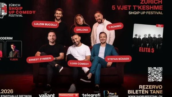 Kompletohet line-up-i i edicionit të 5-të të Shqip Up Comedy Festival në Zvicër