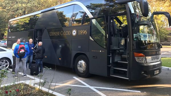 Udinese Calcio team bus