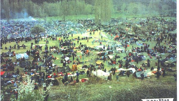 Bllace refugee camp
