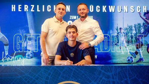 Getuar Kadriaj nënshkruan kontratën e parë profesionale me FC Zurich