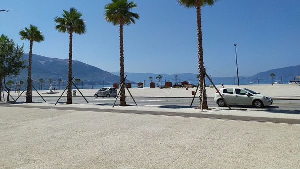 Lungomare area in Vlorë, south Albania