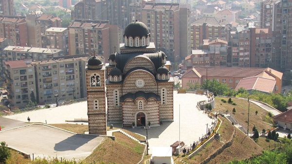 Church in Northern Kosovska Mitrovica, Kosovo