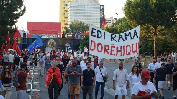 Flamingo Revolution Tirana Protest nr22 June