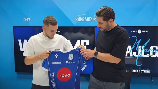 Marsel Ismajlgeci firmos me ekipin e Dritës në Kosovë