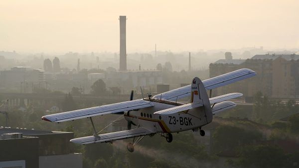 An-2 spraying insecticides