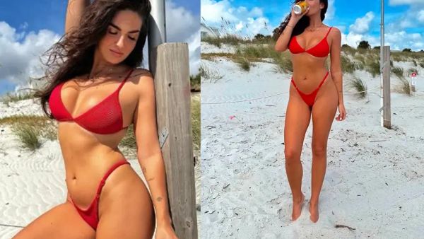 Beatrix Ramosaj tërheq vëmendjen me bikini të kuq në rrjetet sociale