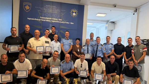 Policia e Gjilanit shkëlqen me dy tituj kampionë në garat sportive