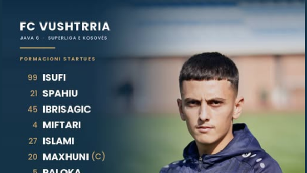 Vushtrria dhe Drenica publikojnë formacionet për javën 6 të Superligës