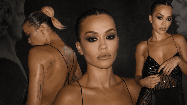 Rita Ora shfaqet provokuese me fustan të zi transparent