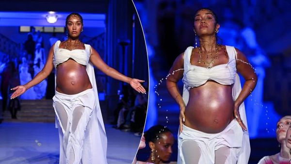 Leigh-Anne Pinnock shfaqet shtatzënë në Javën e Modës në Londër
