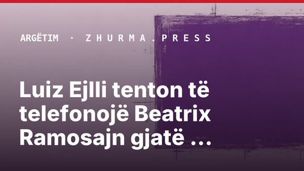 Luiz Ejlli tenton të telefonojë Beatrix Ramosajn gjatë emisionit