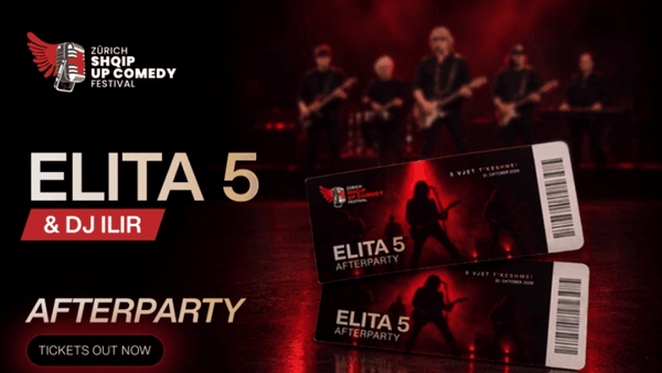 Elita 5 performon live në after party-n e Shqip Up Comedy në Cyrih