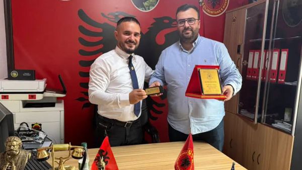 OVL-UÇK ndan mirënjohje për biznesmenin Florent Emini