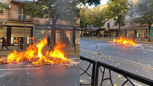 Studentët protestojnë para Ministrisë së Arsimit, ndezin zjarr dhe përplasin me policinë