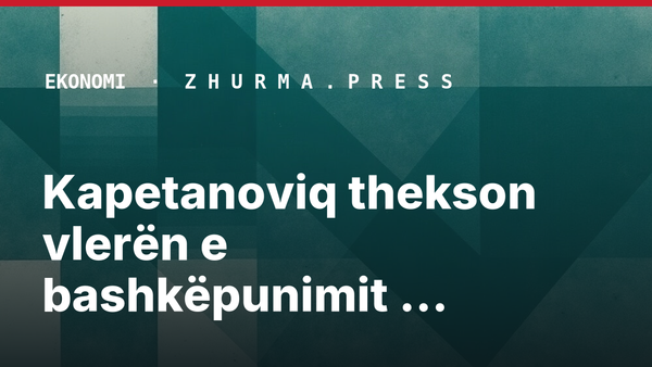 Kapetanoviq thekson vlerën e bashkëpunimit rajonal para Samitit Digjital
