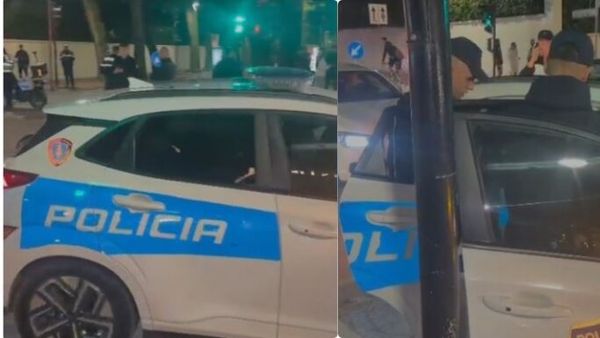 Policia shoqëron aktivistët Arben Kola dhe Dritan Goxhaj në protestë