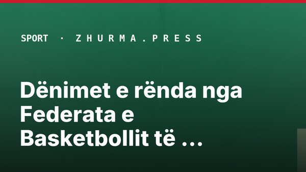 Dënimet e rënda nga Federata e Basketbollit të Kosovës