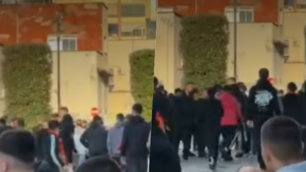 Përplasje dhe shoqërime tifozësh para derbit pranë stadiumit