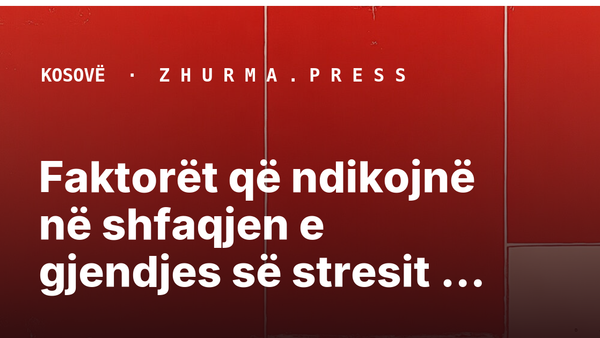 Faktorët që ndikojnë në shfaqjen e gjendjes së stresit te fëmijët