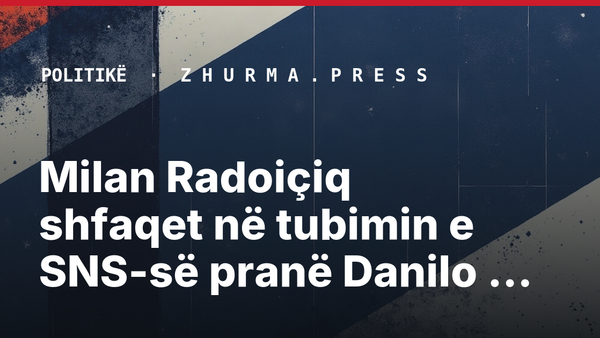 Milan Radoiçiq shfaqet në tubimin e SNS-së pranë Danilo Vuçiqit