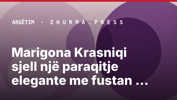 Marigona Krasniqi sjell një paraqitje elegante me fustan të kuq