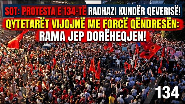 Protestuesit mbyllin fjalimet dhe nisin marshimin në Tiranë