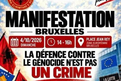 Diaspora në Belgjikë proteston dy herë në Bruksel kundër vendimit të Hagës