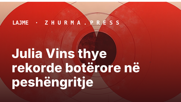 Julia Vins thye rekorde botërore në peshëngritje