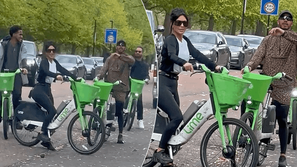 Kim Kardashian dhe Lewis Hamilton kalojnë kohë në Londër me biçikleta
