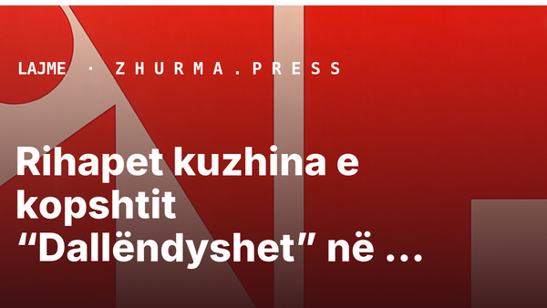 Rihapet kuzhina e kopshtit “Dallëndyshet” në Katërkollë