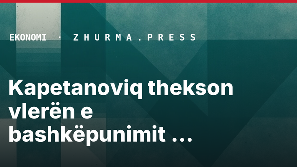 Kapetanoviq thekson vlerën e bashkëpunimit rajonal para Samitit Digjital