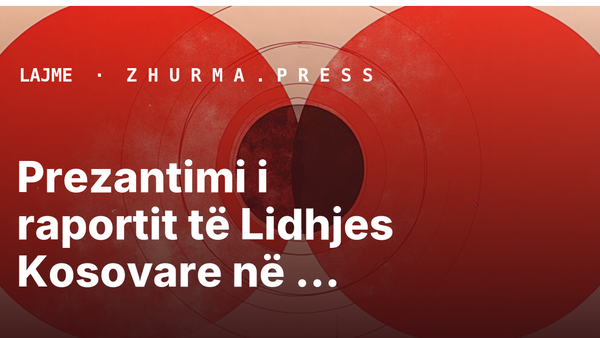 Prezantimi i raportit të Lidhjes Kosovare në kongresin evropian