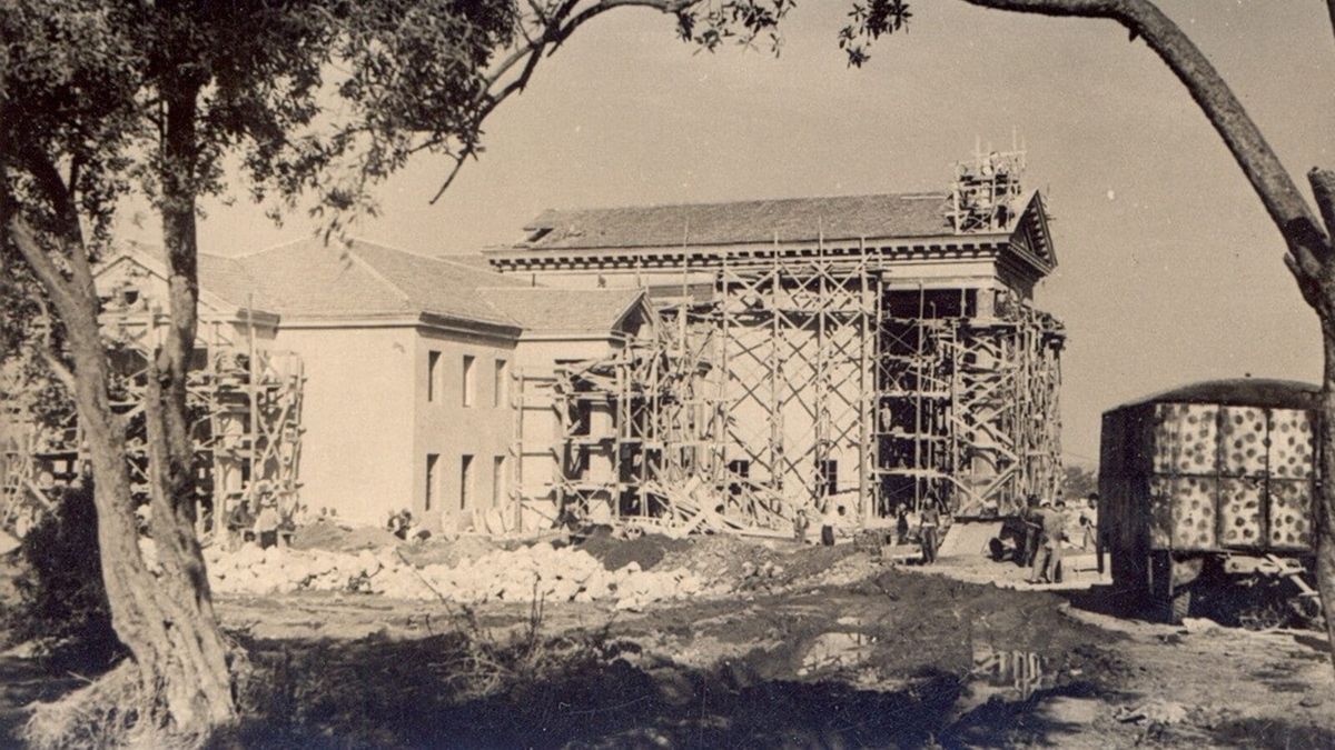 Ndërtimi i objektit të Kinostudios «Shqipëria e Re» në Tiranë (fillimi i viteve '50)