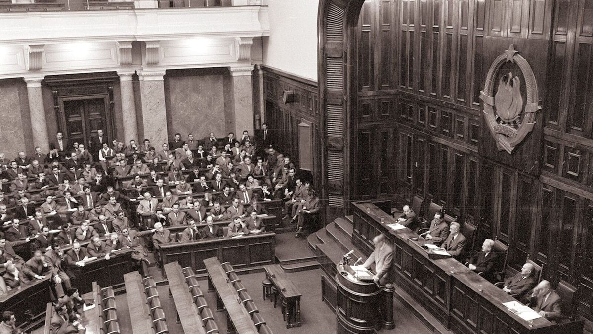 Ndërtesa e Kuvendit Federal në Beograd, ku u miratua Kushtetuta e Republikës Socialiste Federative të Jugosllavisë më 21 shkurt 1974