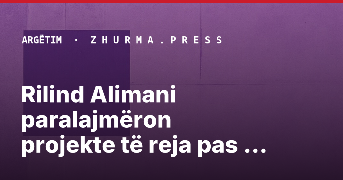 Rilind Alimani paralajmëron projekte të reja pas suksesit me Elvana Gjatën
