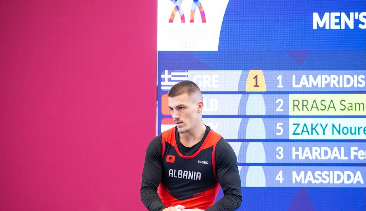 Medalje bronzi për Samuel Rrasën në Europianin e peshëngritjes