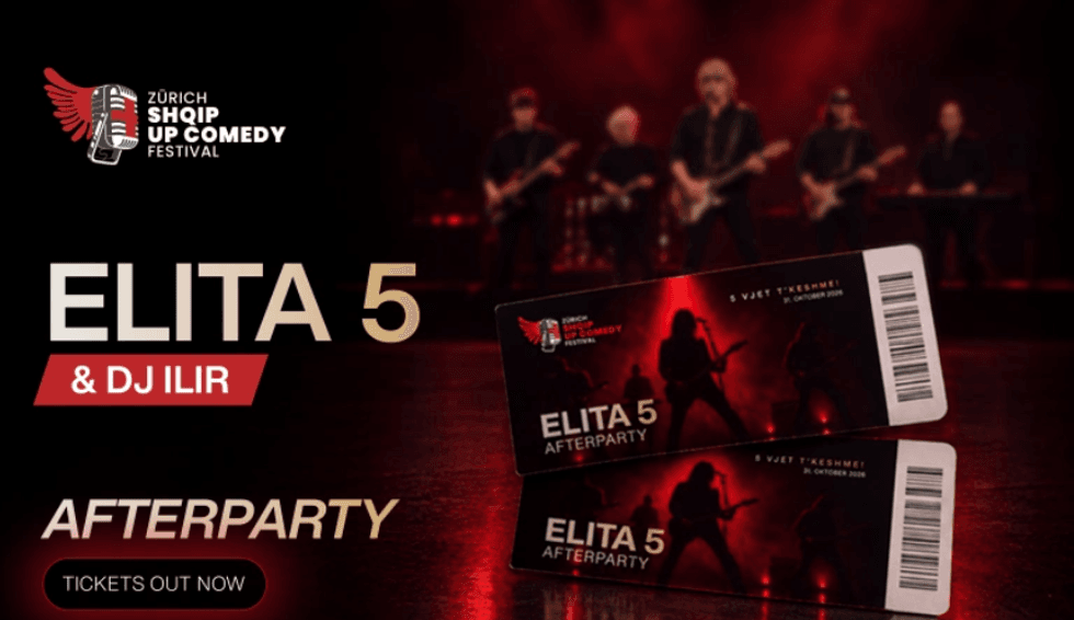Elita 5 performon live në after party-n e Shqip Up Comedy në Cyrih