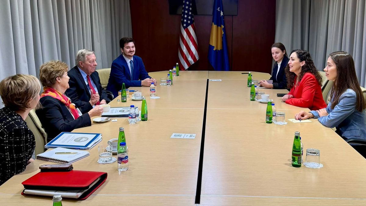Gjini dhe Osmani takojnë senatorët Shaheen dhe Durbin, kërkojnë mbështetje për NATO