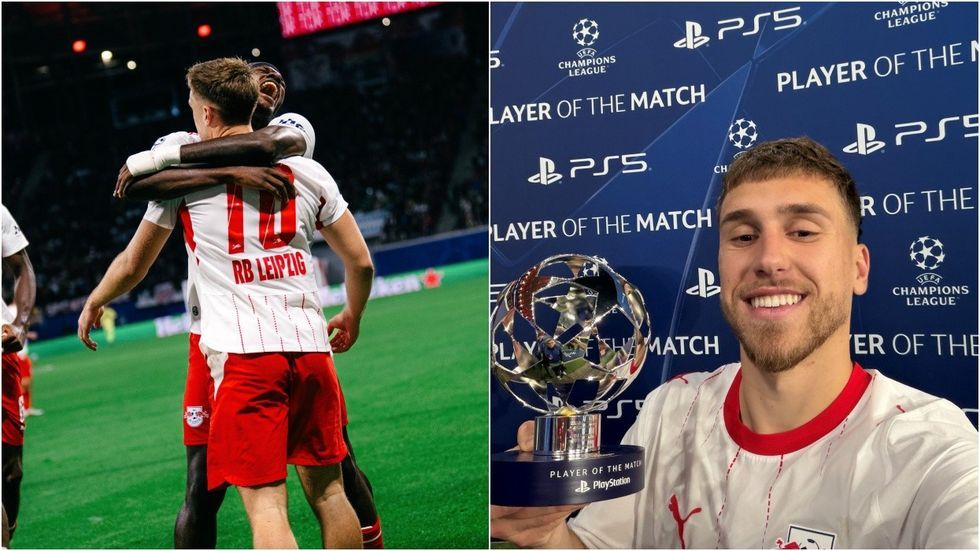 Brajan Gruda shkëlqen me RB Leipzig dhe zgjidhet lojtari i ndeshjes ndaj PSV-së
