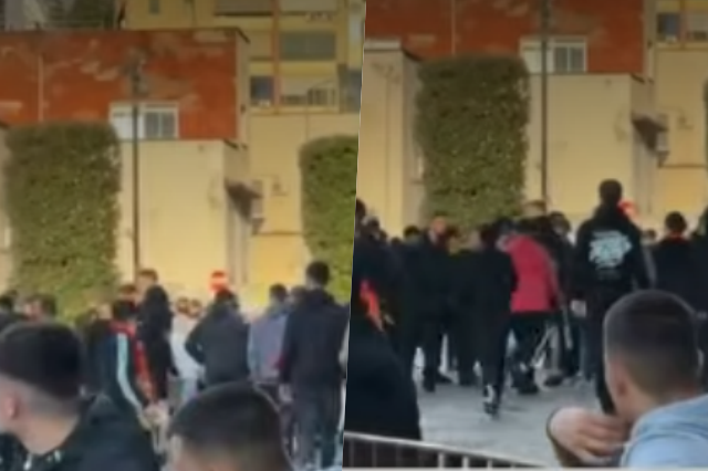 Përplasje dhe shoqërime tifozësh para derbit pranë stadiumit