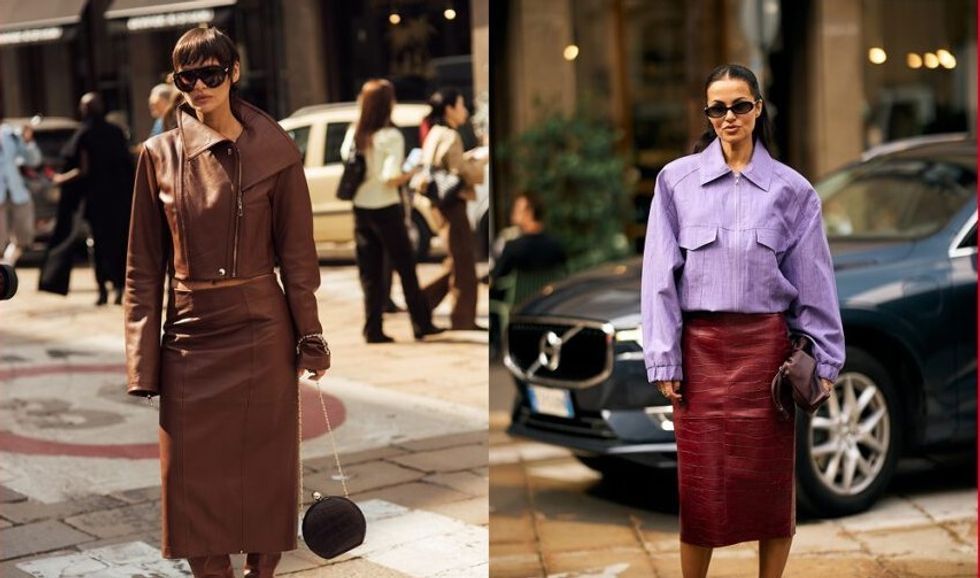 Trendet e modës sjellin kombinimin elegant të xhaketës së shkurtër me fundin midi