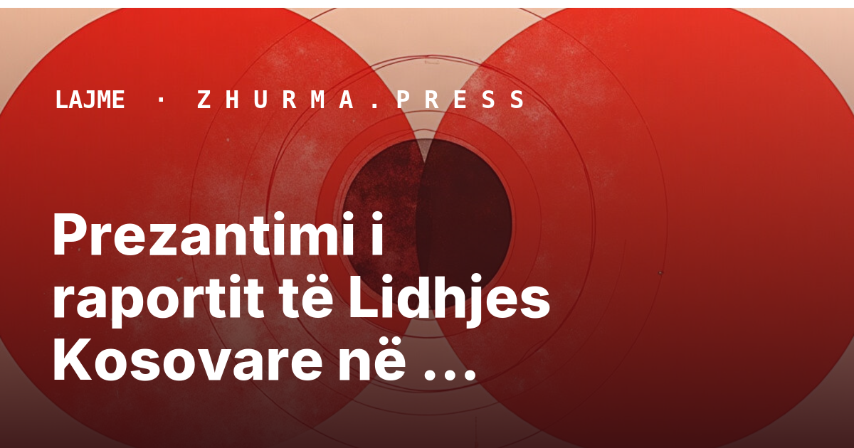 Prezantimi i raportit të Lidhjes Kosovare në kongresin evropian