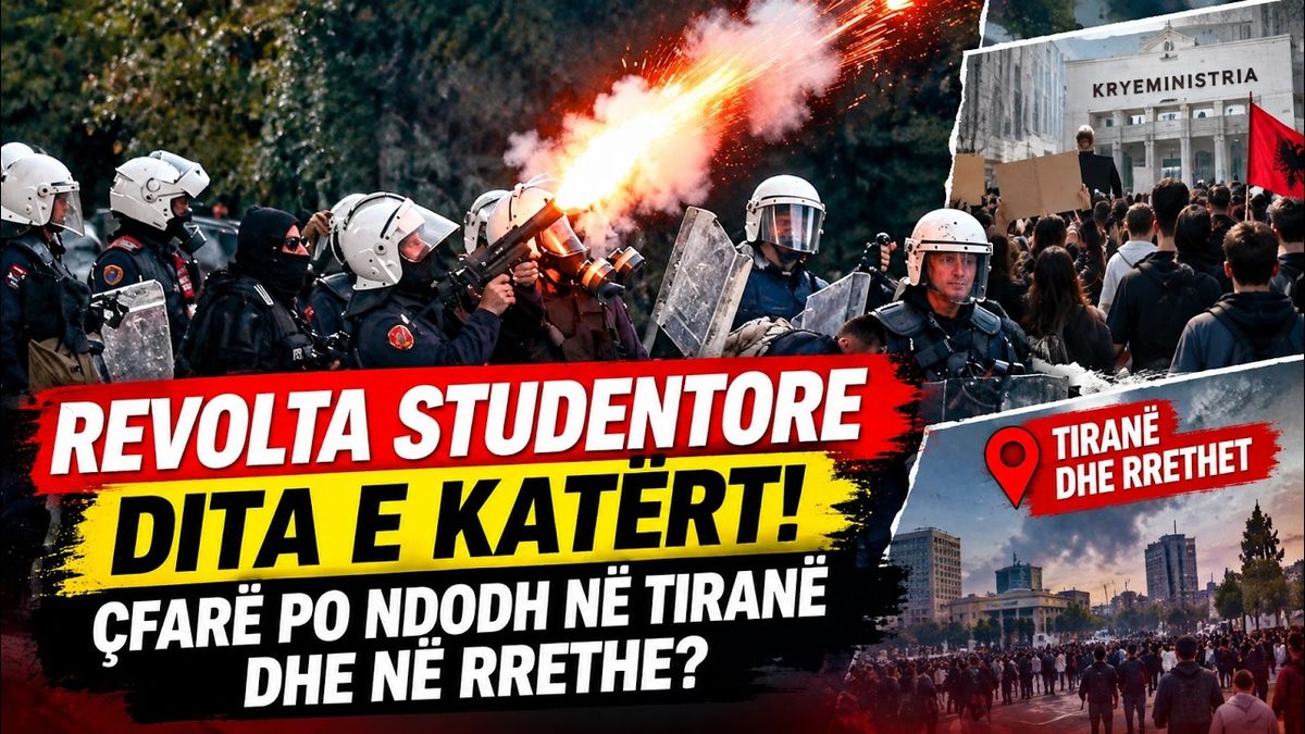 Ujë me presion dhe gaz ndaj protestuesve te Ministria e Arsimit